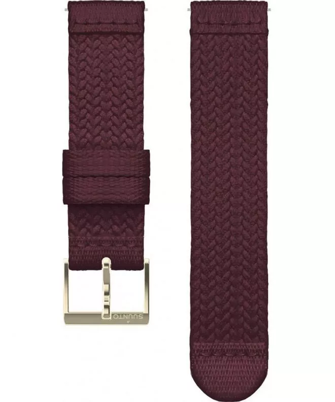 Pasek Suunto Athletic 5 Braided Textile Strap Burgundy Gold Size S 20 mm									 SS050376000