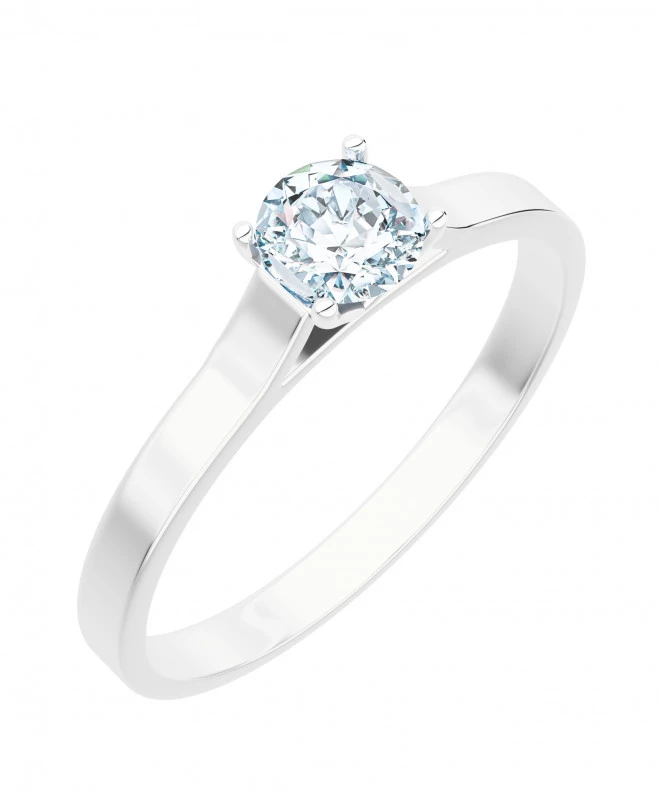 Pierścionek Bonore z białego złota próby 585 z diamentem 0,7 ct 117266