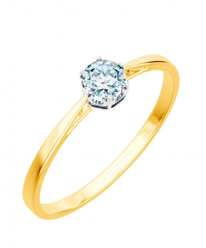 Pierścionek Bonore ze złota próby 585 z diamentem 0,4 ct 90283