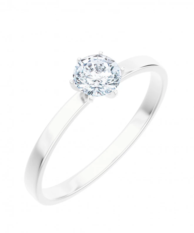 Pierścionek Bonore z białego złota próby 585 z diamentem 0,7 ct 117269