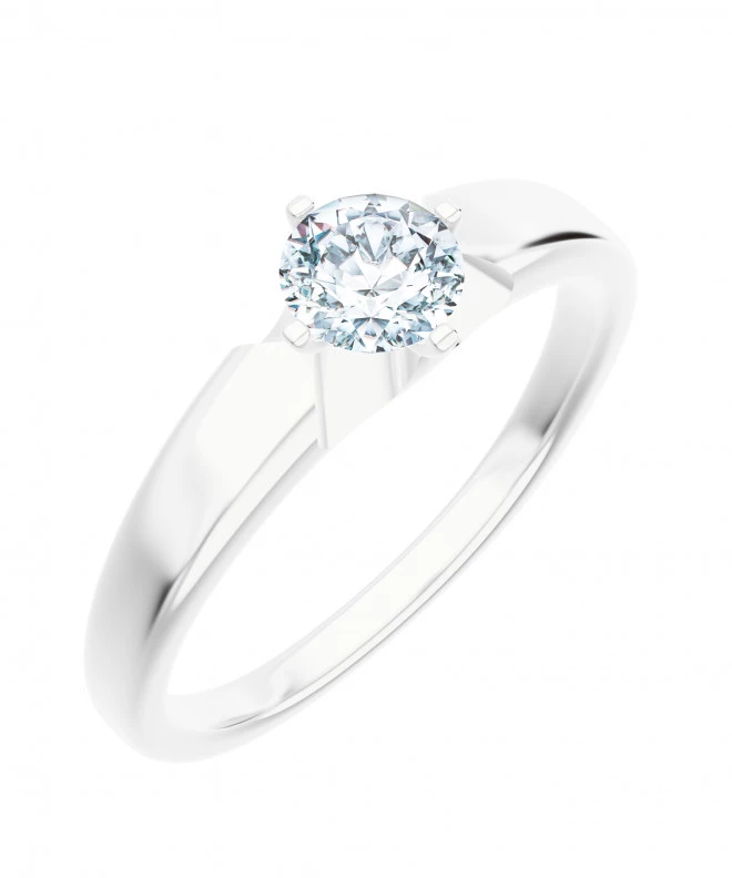 Pierścionek Bonore z białego złota próby 585 z diamentem 0,7 ct 118269