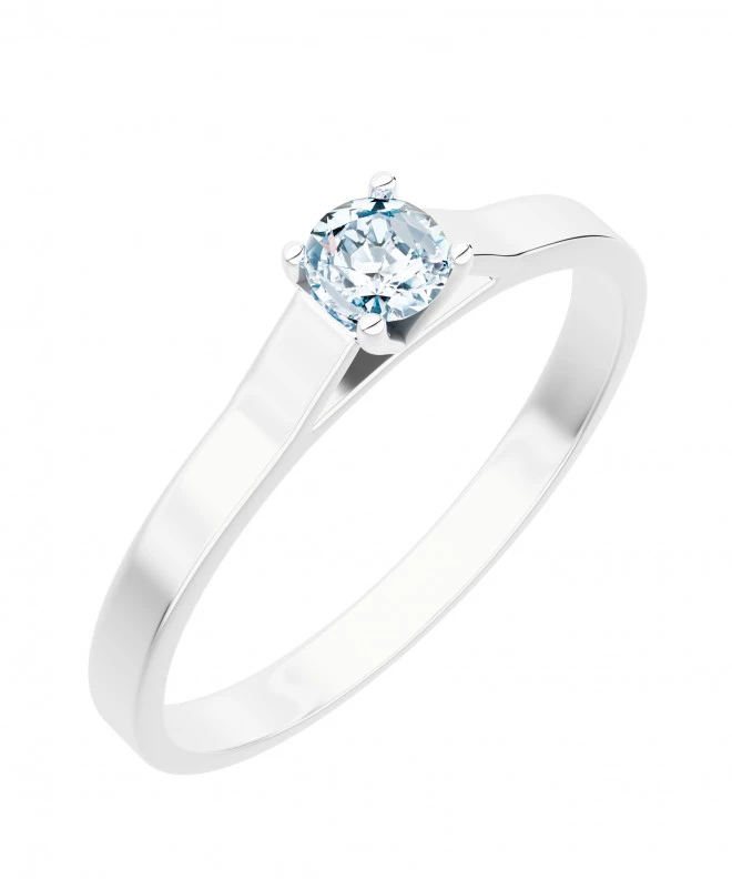 Pierścionek Bonore z białego złota próby 585 z diamentem 0,4 ct 116215