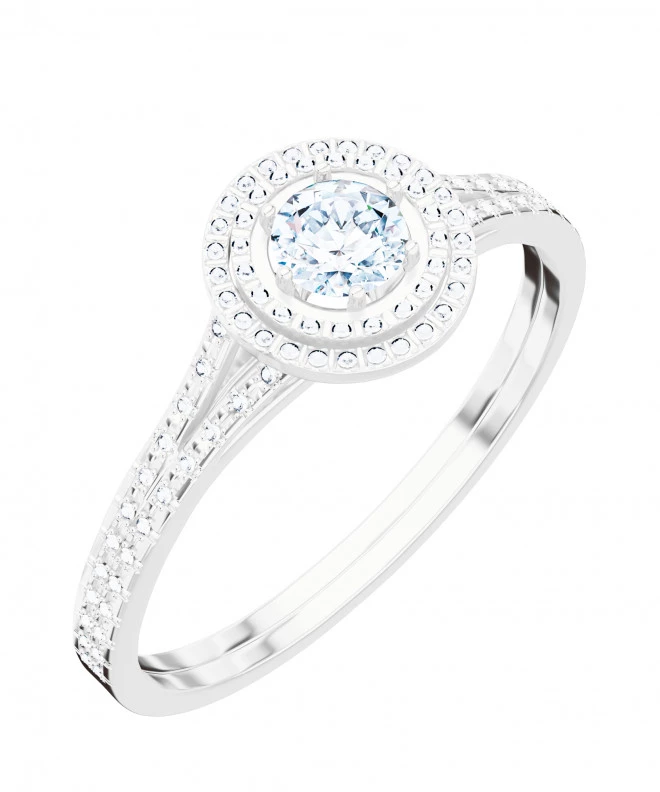 Pierścionek Bonore z białego złota próby 585 z diamentem 0,4 ct 105793