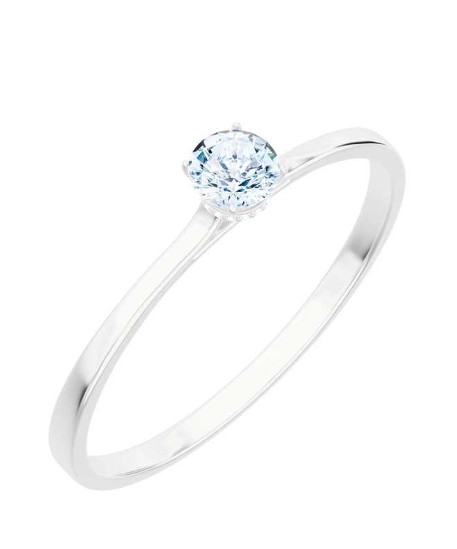 Pierścionek Bonore z białego złota próby 585 z diamentem 0,4 ct 117243