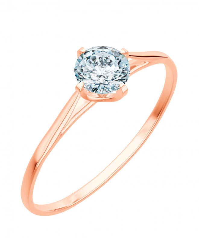 Pierścionek Bonore z różowego złota próby 585 z diamentem 0,7 ct 103751