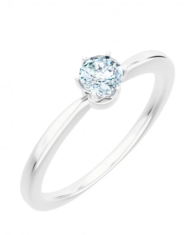 Pierścionek Bonore z białego złota próby 585 z diamentem 0,5 ct 105785