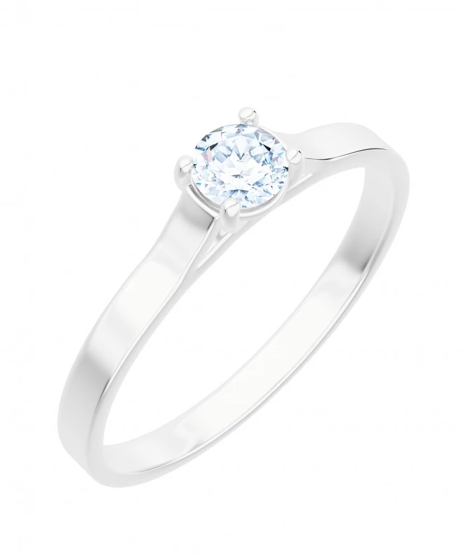 Pierścionek Bonore z białego złota próby 585 z diamentem 0,5 ct 117241