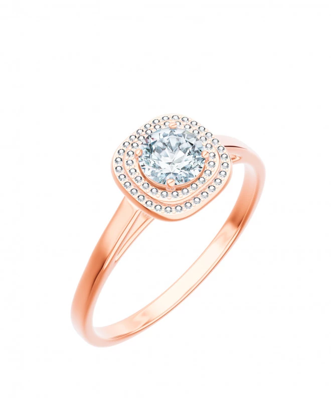 Pierścionek Bonore z różowego złota próby 585 z diamentem 0,7 ct 102706