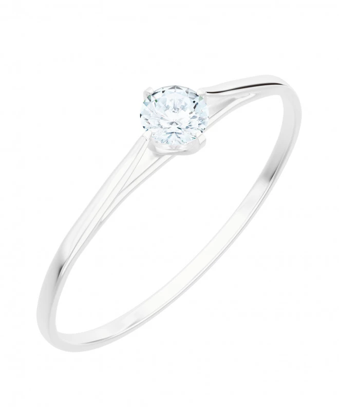 Pierścionek Bonore z białego złota próby 585 z diamentem 0,5 ct 117240