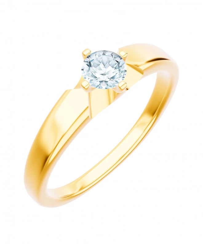 Pierścionek Bonore ze złota próby 585 z diamentem 0,4 ct 90285