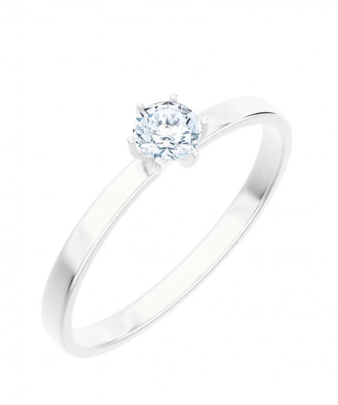 Pierścionek Bonore z białego złota próby 585 z diamentem 0,5 ct 117235