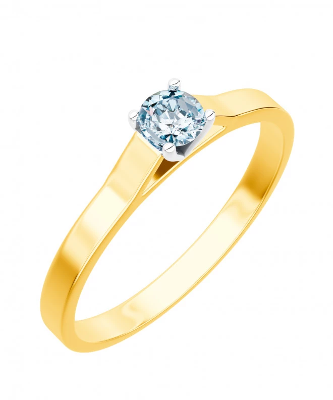 Pierścionek Bonore ze złota próby 585 z diamentem 0,4 ct 90278