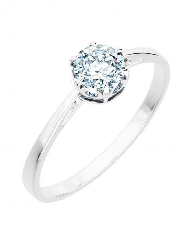 Pierścionek Bonore z białego złota próby 585 z diamentem 0,7 ct 118263