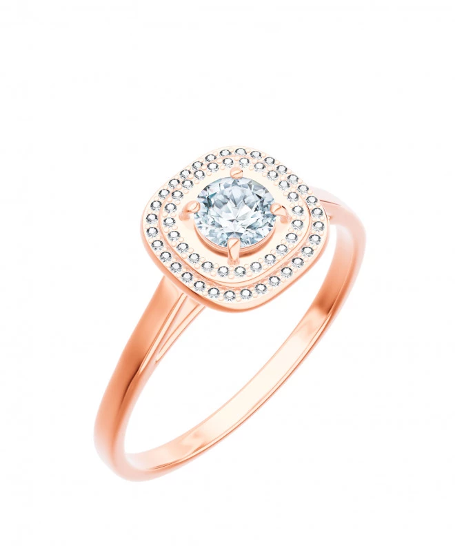 Pierścionek Bonore z różowego złota próby 585 z diamentem 0,4 ct 102705
