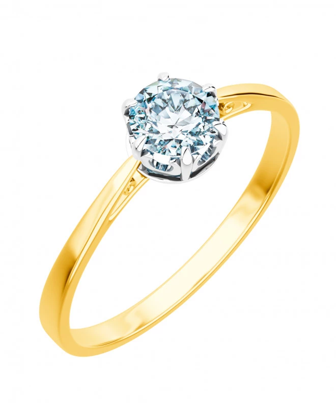 Pierścionek Bonore ze złota próby 585 z diamentem 0,7 ct 91346