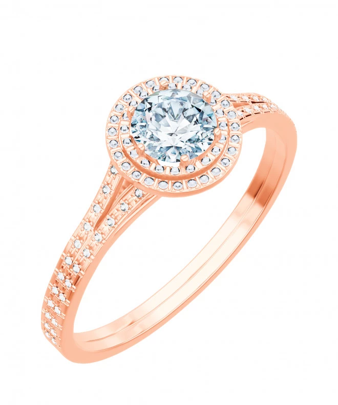 Pierścionek Bonore z różowego złota próby 585 z diamentem 0,7 ct 104768