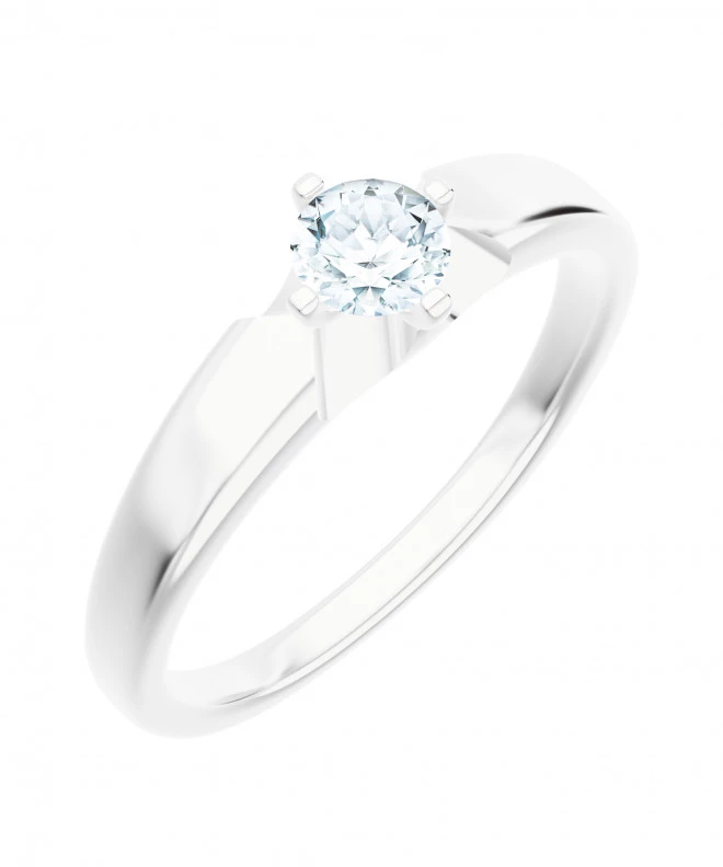 Pierścionek Bonore z białego złota próby 585 z diamentem 0,5 ct 117242