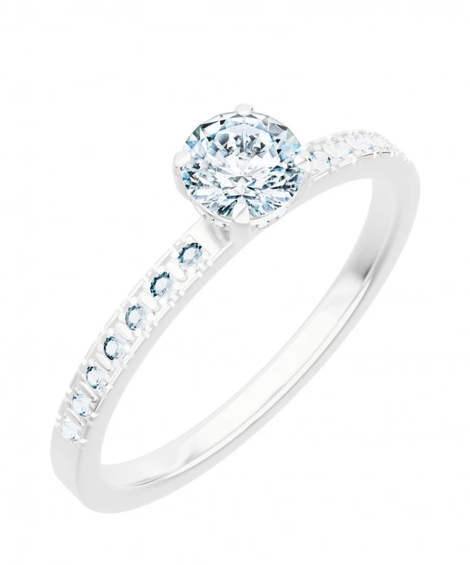 Pierścionek Bonore z białego złota próby 585 z diamentem 0,7 ct 118273