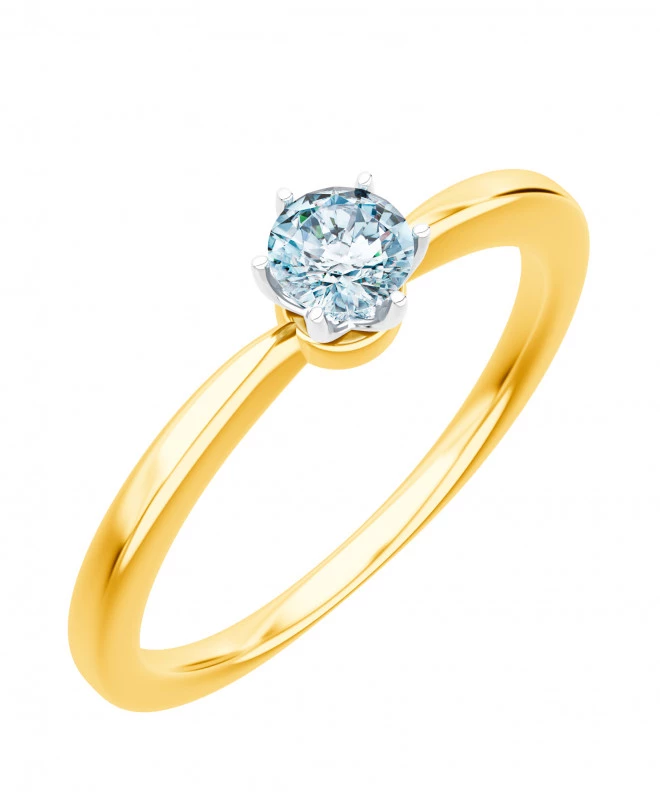 Pierścionek Bonore ze złota próby 585 z diamentem 0,4 ct 89287