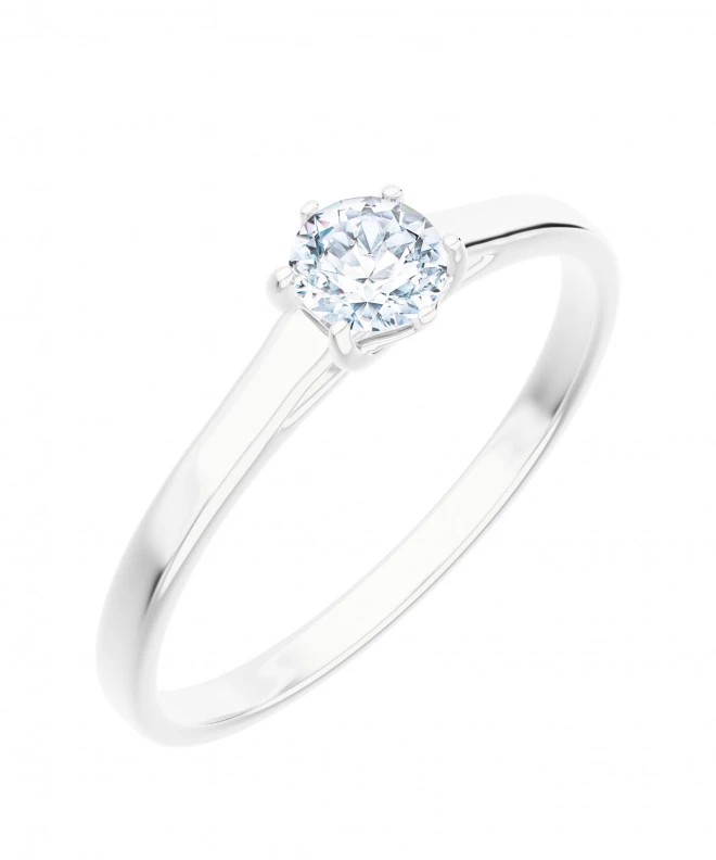 Pierścionek Bonore z białego złota próby 585 z diamentem 0,4 ct 105787