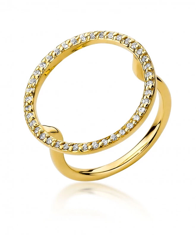 Pierścionek Bonore ze Złota próby 585 z diamentem 0,2 ct 162959