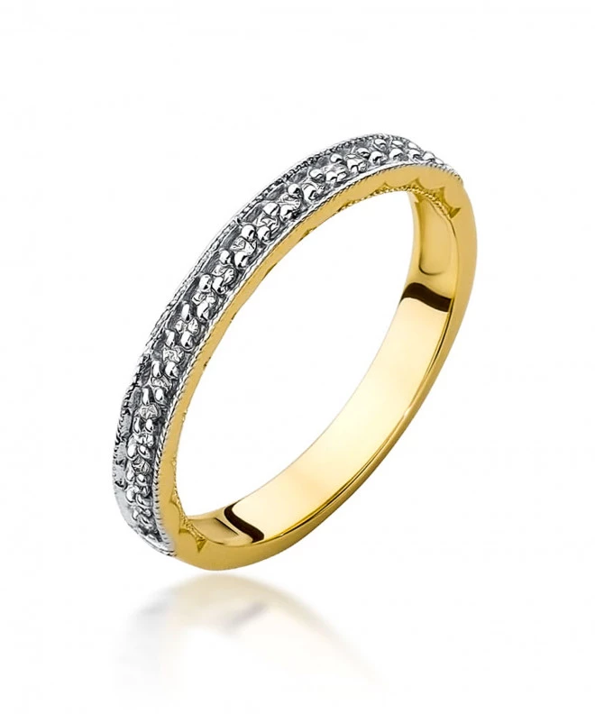Pierścionek Bonore ze Złota próby 585 z diamentem 0,1 ct 163957