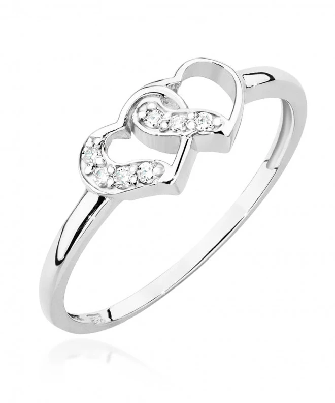 Pierścionek Bonore ze Złota próby 585 z diamentem 0,06 ct 163962