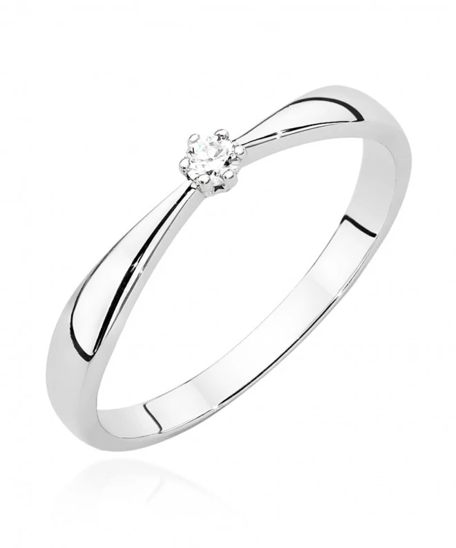 Pierścionek Bonore ze Złota próby 585 z diamentem 0,04 ct 163968