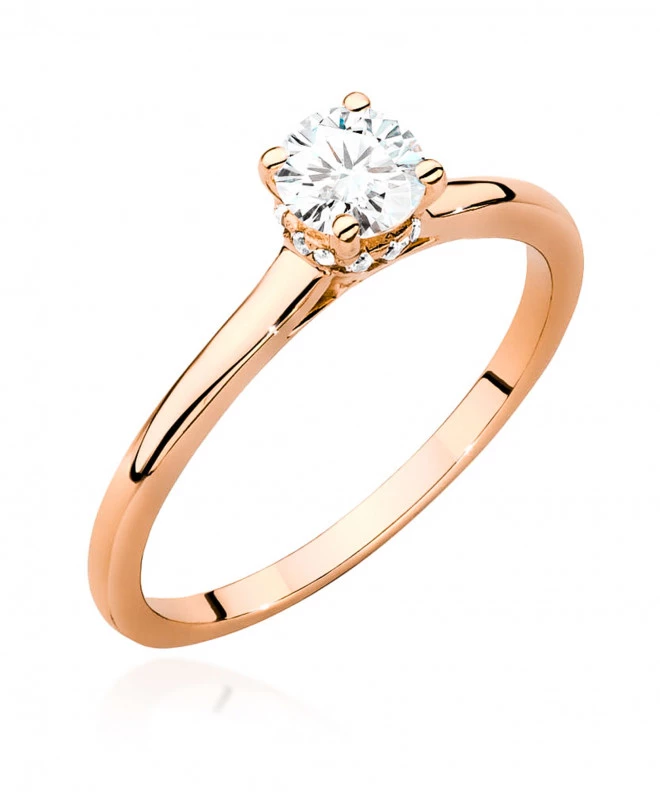 Pierścionek Bonore ze Złota próby 585 z diamentem 0,46 ct 166031