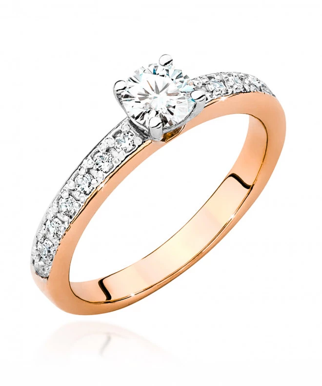 Pierścionek Bonore ze Złota próby 585 z diamentem 0,6 ct 169120