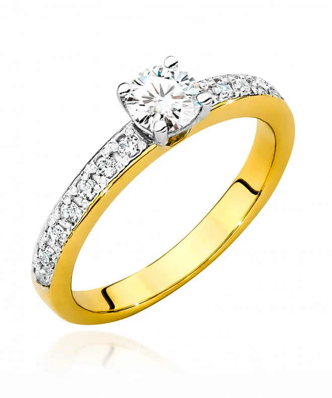Pierścionek Bonore ze Złota próby 585 z diamentem 0,6 ct 169121