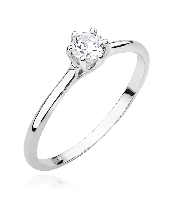 Pierścionek Bonore ze Złota próby 585 z diamentem 0,26 ct 162932
