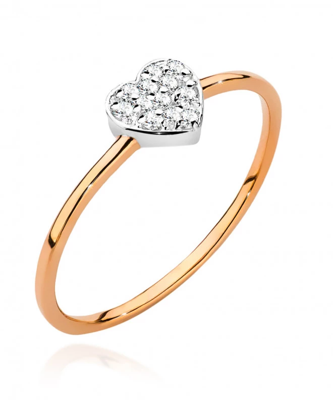 Pierścionek Bonore ze Złota próby 585 z diamentem 0,1 ct 161927
