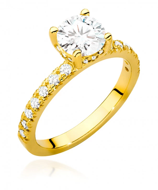 Pierścionek Bonore ze Złota próby 585 z diamentem 1,26 ct 172390