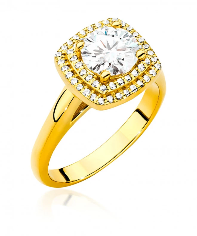 Pierścionek Bonore ze Złota próby 585 z diamentem 1,28 ct 172396