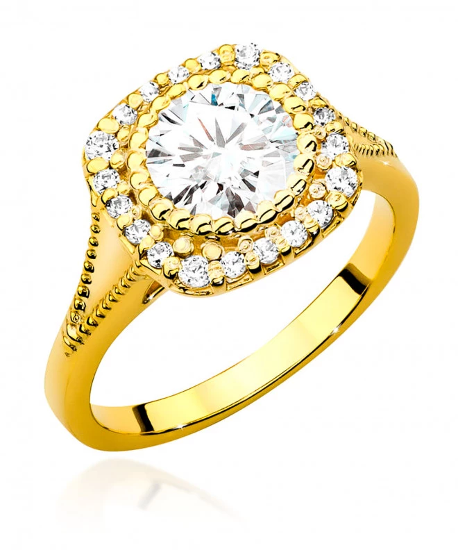 Pierścionek Bonore ze Złota próby 585 z diamentem 1,19 ct 173006