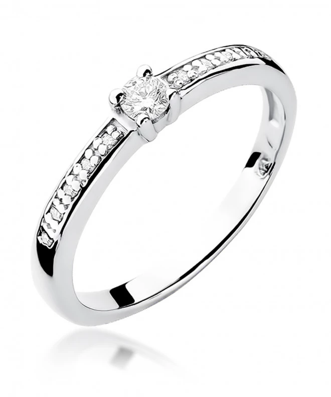 Pierścionek Bonore ze Złota próby 585 z diamentem 0,13 ct 154386