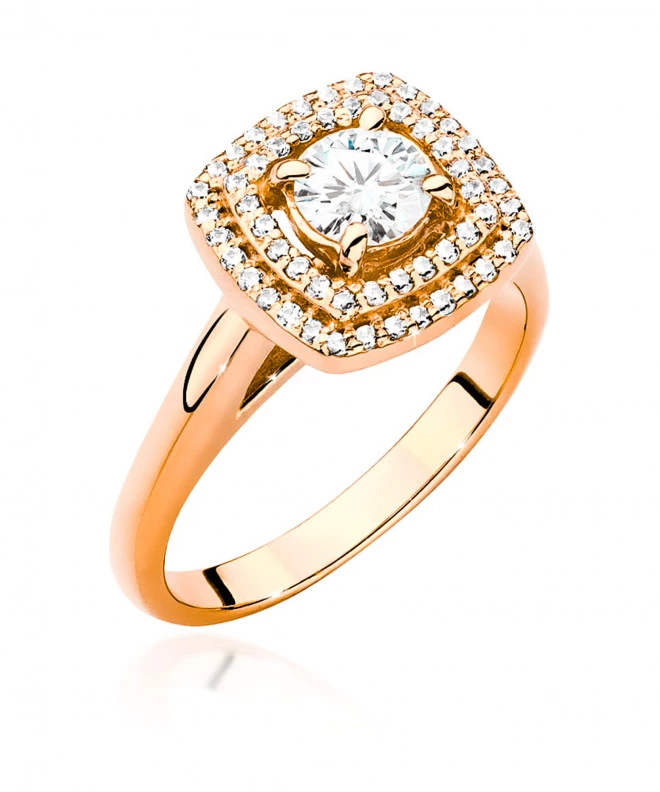 Pierścionek Bonore ze Złota próby 585 z diamentem 0,78 ct 170216