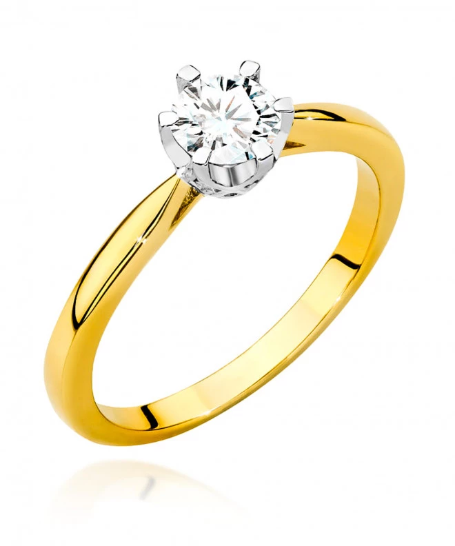Pierścionek Bonore ze Złota próby 585 z diamentem 0,56 ct 170235