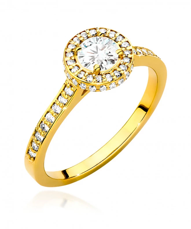 Pierścionek Bonore ze Złota próby 585 z diamentem 0,86 ct 170238