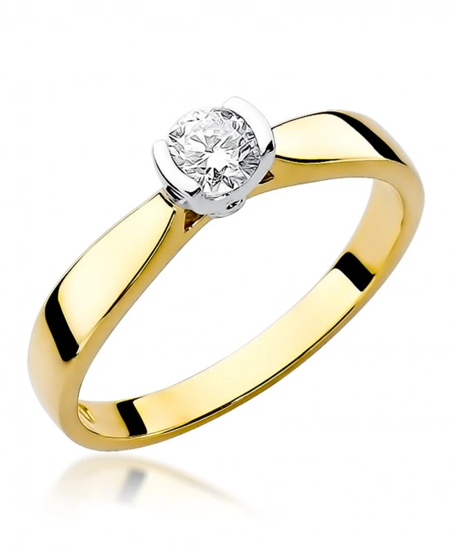 Pierścionek Bonore ze Złota próby 585 z diamentem 0,3 ct 153266