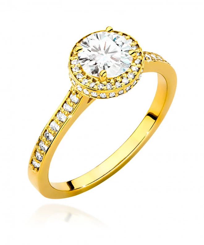 Pierścionek Bonore ze Złota próby 585 z diamentem 1,08 ct 171345