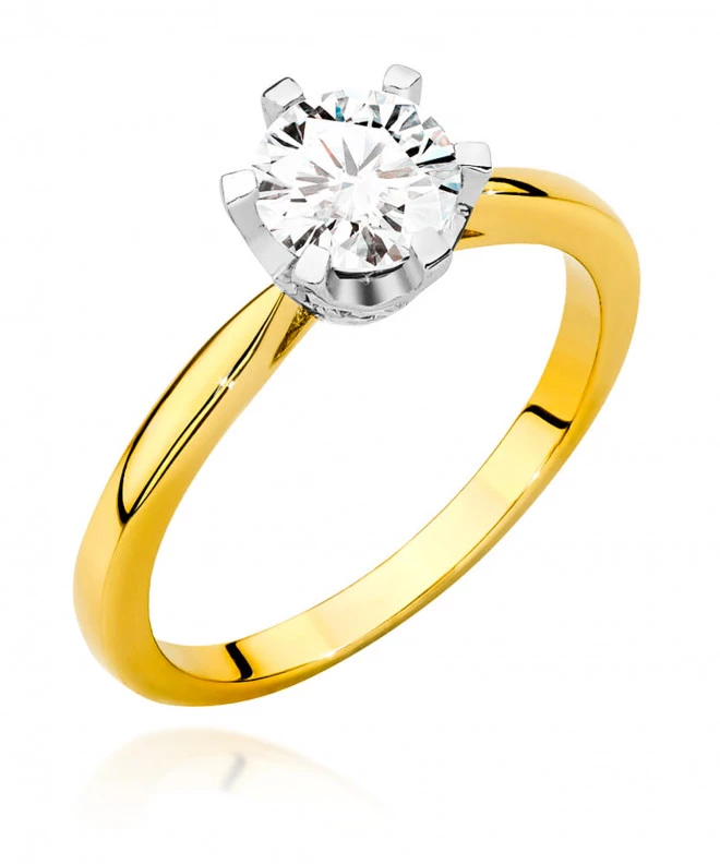 Pierścionek Bonore ze Złota próby 585 z diamentem 0,76 ct 171350
