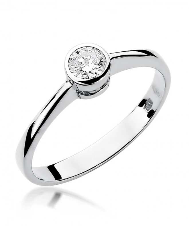 Pierścionek Bonore ze Złota próby 585 z diamentem 0,3 ct 153270