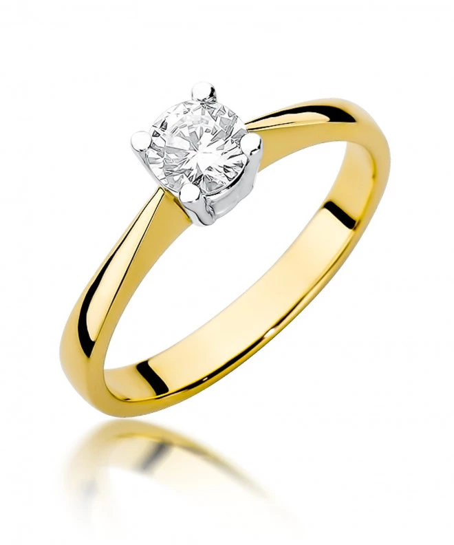Pierścionek Bonore ze Złota próby 585 z diamentem 0,5 ct 169140