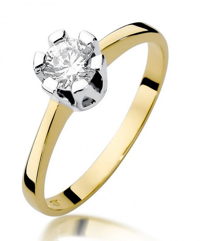 Pierścionek Bonore ze złota próby 585 z diamentem 0,7 ct 91324