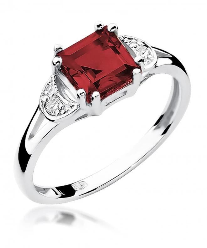 Pierścionek Bonore ze Złota próby 585 z granatem 1,3 ct 155400
