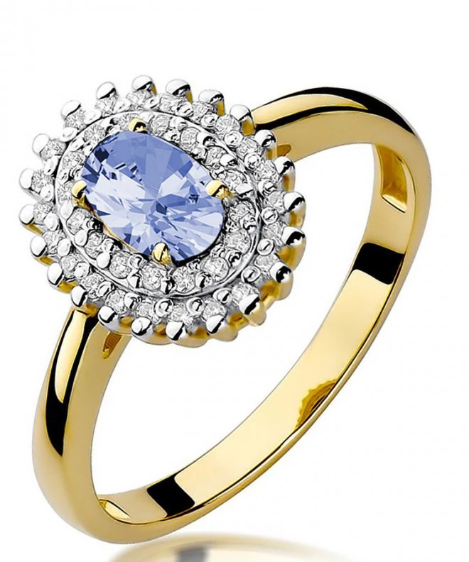 Pierścionek Bonore ze złota próby 585 z tanzanitem 0,4 ct 99651