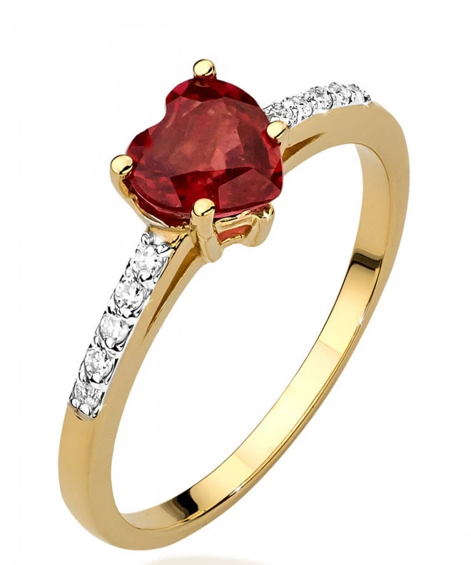 Pierścionek Bonore ze złota próby 585 z rubinem 1,1 ct 96453