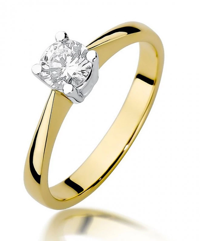 Pierścionek Bonore ze złota próby 585 z diamentem 0,5 ct 90305